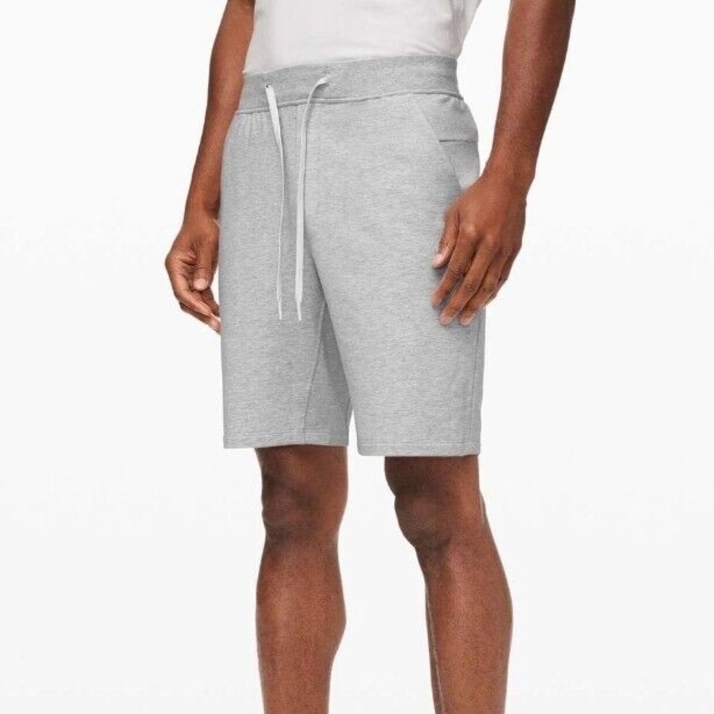 Lululemon City Sweat Shorts (Medium) Heathered Ultra Light Grey/Sea Salt